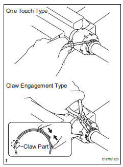 Toyota RAV4. Remove front drive shaft damper clamp lh