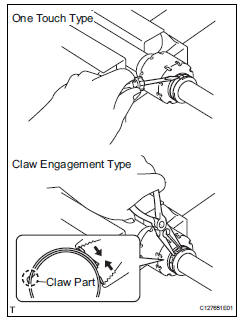 Toyota RAV4. Remove front drive shaft damper clamp lh