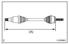 Toyota RAV4. Inspect front drive shaft