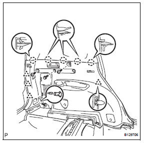 Toyota RAV4. Remove deck trim side panel assembly lh (w/o rear no. 2 Seat)