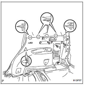 Toyota RAV4. Remove deck trim side panel assembly rh (w/ rear no. 2 Seat)