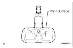 Toyota RAV4. Install tire pressure warning valve subassembly