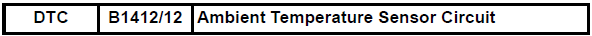 Toyota RAV4. Ambient temperature sensor circuit