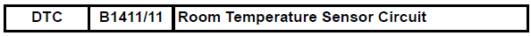 Toyota RAV4. Room temperature sensor circuit