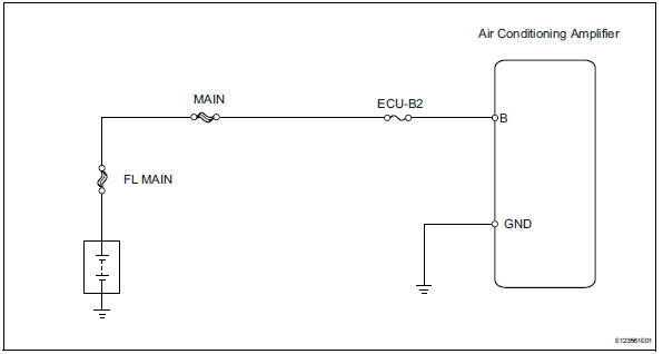 Toyota RAV4. Back-up power source circuit