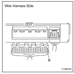 Toyota RAV4. Check wire harness (air conditioning amplifier - battery)