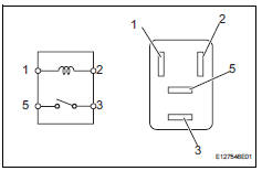 Toyota RAV4. Inspect magnetic clutch relay (marking: mg clt)