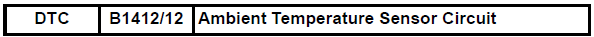 Toyota RAV4. Ambient temperature sensor circuit