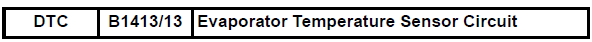 Toyota RAV4. Evaporator temperature sensor circuit