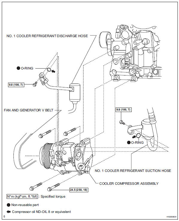 Toyota RAV4. Compressor and pulley (for 2gr-fe)