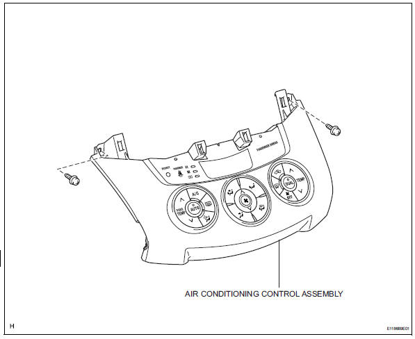 Toyota RAV4. Air conditioning control assembly (for automatic air conditioning system)