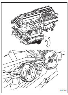 Toyota RAV4. Repair airmix damper control cable subassembly (for manual air conditioning system)