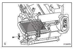 Toyota RAV4. Remove heater radiator unit sub-assembly