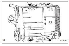 Toyota RAV4. Remove no. 1 Cooler evaporator subassembly