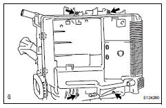 Toyota RAV4. Install no. 1 Cooler evaporator subassembly