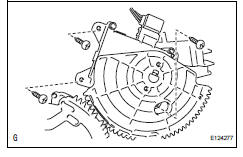 Toyota RAV4. Install air outlet control servo motor