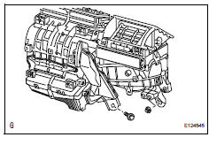 Toyota RAV4. Install air conditioner unit assembly