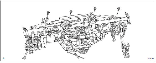 Toyota RAV4. Remove instrument panel reinforcement