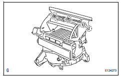 Toyota RAV4. Remove heater to register duct assembly