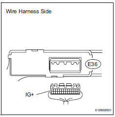 Toyota RAV4. Check wire harness (air conditioning amplifier - battery)