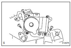 Toyota RAV4. Remove air inlet control servo motor (for automatic air conditioning system)