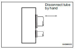Toyota RAV4. Remove tube sub-assembly