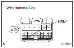 Toyota RAV4. Check wire harness (main body ecu - battery)