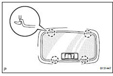 Toyota RAV4. Install room light lens