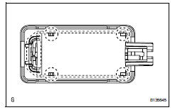 Toyota RAV4. Install back door courtesy light assembly