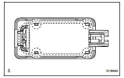 Toyota RAV4. Install back door courtesy light assembly