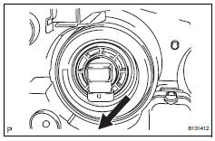 Toyota RAV4. Remove no. 1 Headlight bulb