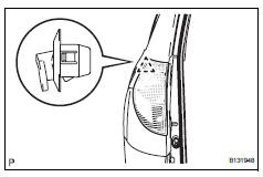 Toyota RAV4. Install rear combination light assembly