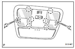 Toyota RAV4. Remove map light lens