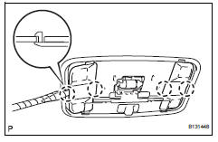 Toyota RAV4. Remove room light assembly