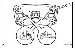 Toyota RAV4. Remove room light assembly