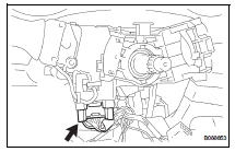 Toyota RAV4. Install headlight dimmer switch assembly