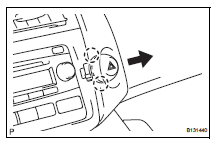 Toyota RAV4. Remove hazard warning signal switch assembly