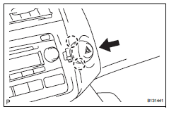 Toyota RAV4. Install hazard warning signal switch assembly