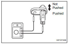 Toyota RAV4. Inspect rear door courtesy light switch assembly