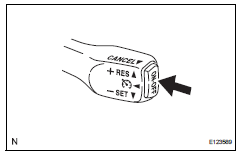 Toyota RAV4. Inspect set switch