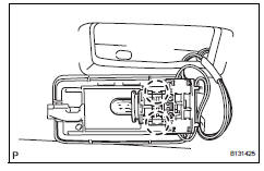 Toyota RAV4. Install vanity light assembly