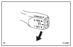 Toyota RAV4. Inspect res (resume) switch