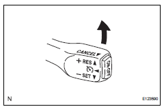 Toyota RAV4. Inspect res (resume) switch