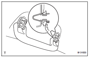 Toyota RAV4. Install assist grip sub-assembly