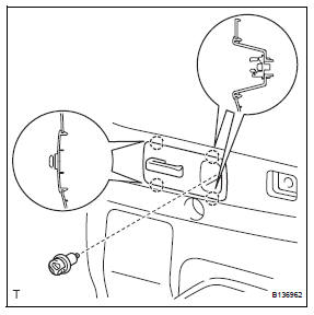 Toyota RAV4. Install rear deck trim cover lh (w/ rear no. 2 Seat)