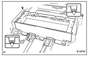 Toyota RAV4. Install rear floor no. 1 Mat support side plate