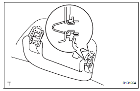 Toyota RAV4. Install assist grip cover (for rear grip)