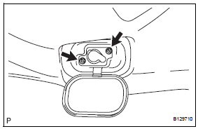 Toyota RAV4. Install rear room partition net hook lh