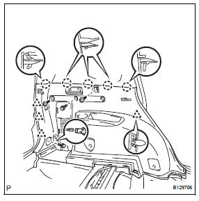 Toyota RAV4. Install deck trim side panel assembly lh (w/ rear no. 2 Seat)