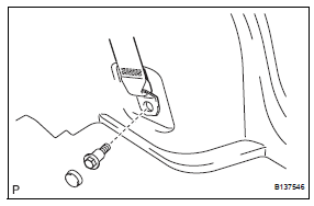 Toyota RAV4. Install deck trim side panel assembly lh (w/ rear no. 2 Seat)